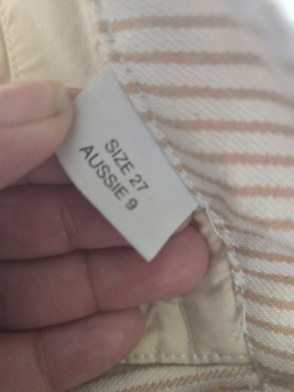ROLLA'S | Old Mate Cream Pinstripe Cropped Wide-Leg Pants - Picture 5 of 11